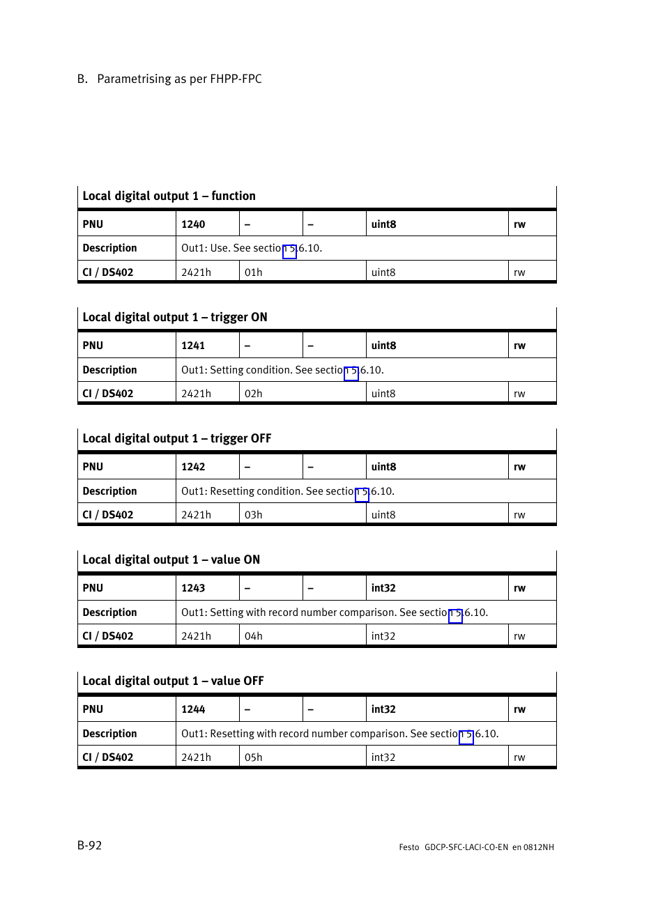 Festo Контроллеры двигателя SFC-LAC User Manual | Page 320 / 389