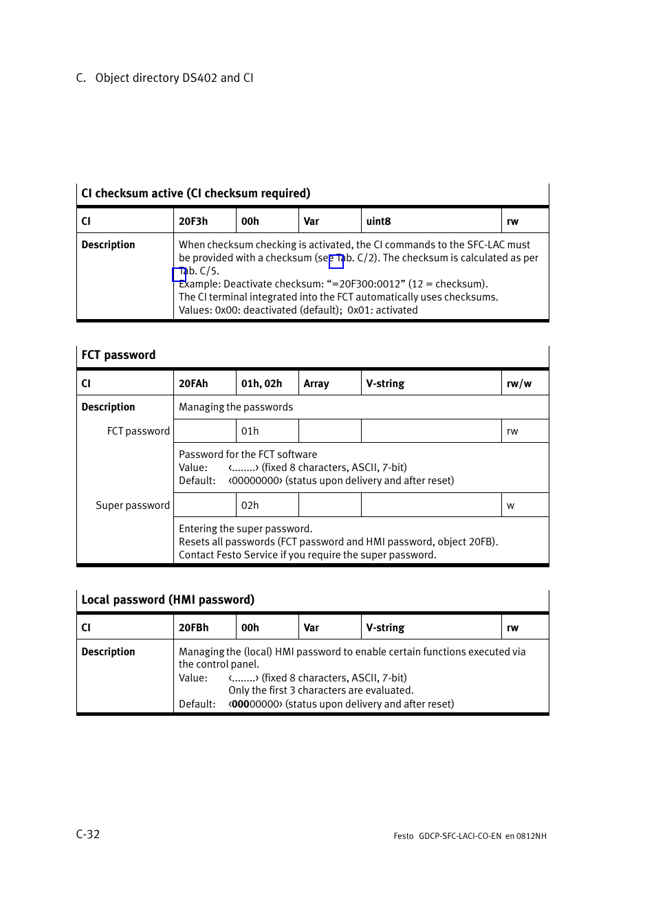 Festo Контроллеры двигателя SFC-LAC User Manual | Page 358 / 389