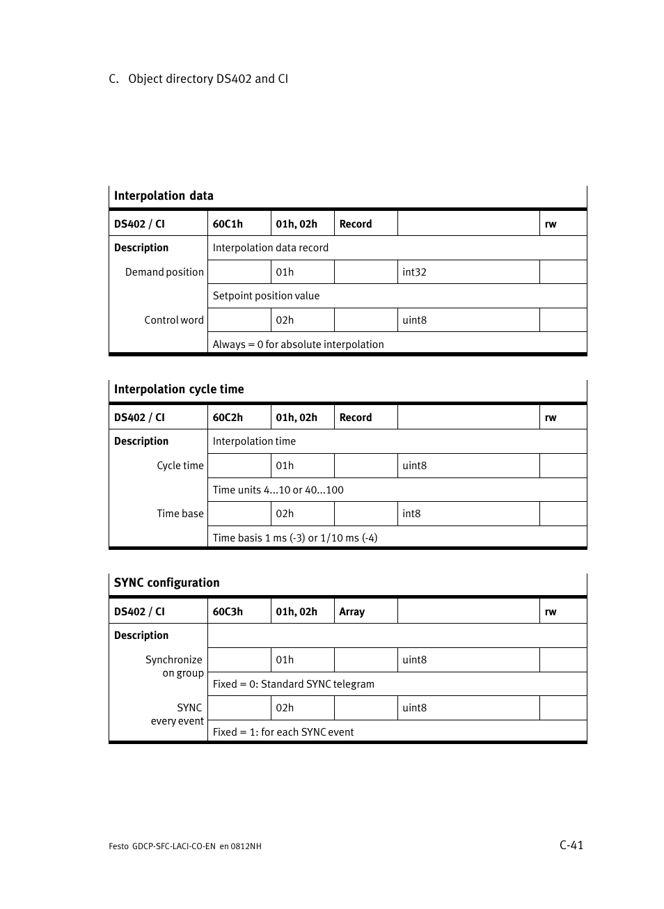 Festo Контроллеры двигателя SFC-LAC User Manual | Page 367 / 389