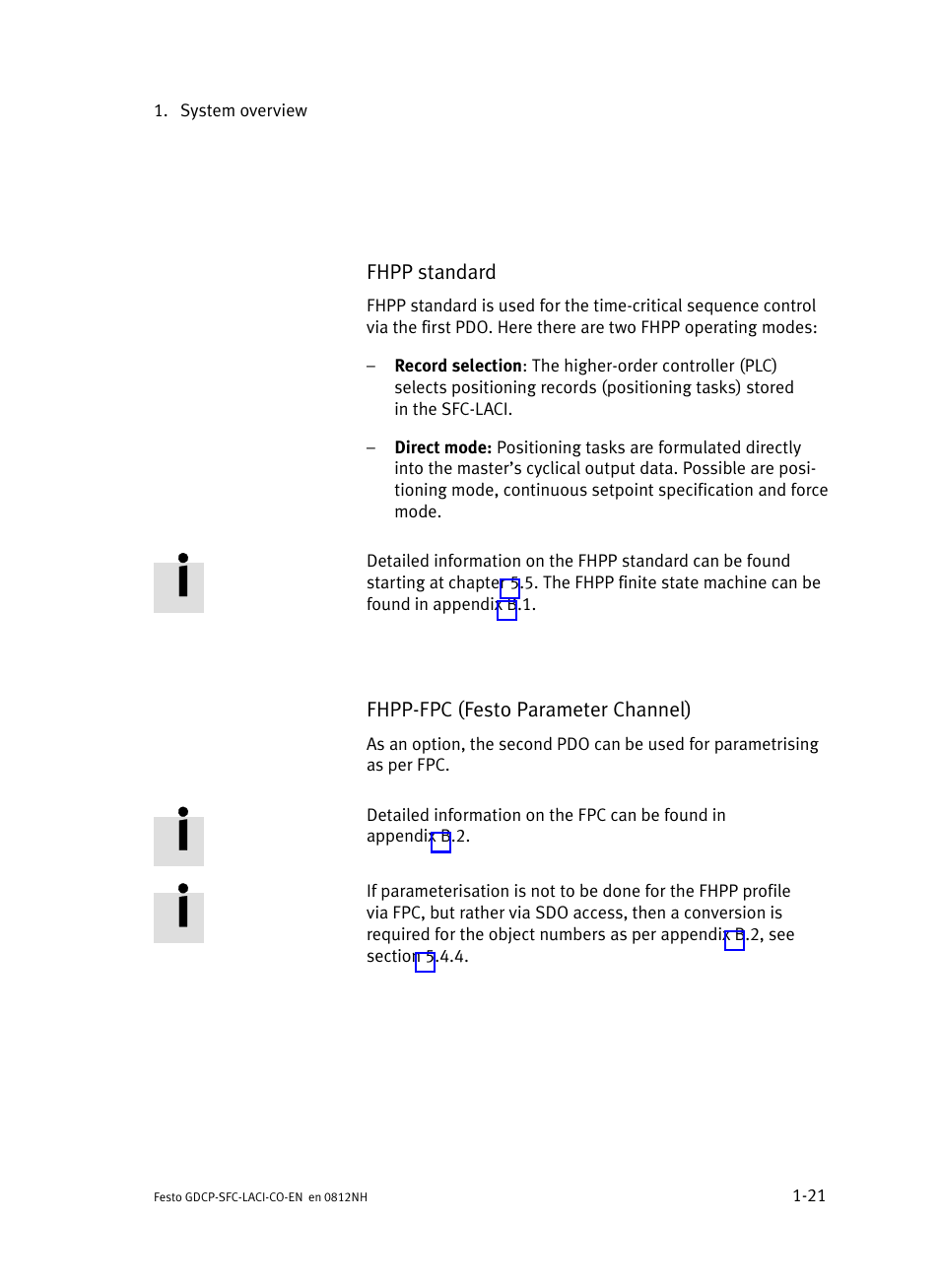 Festo Контроллеры двигателя SFC-LAC User Manual | Page 43 / 389