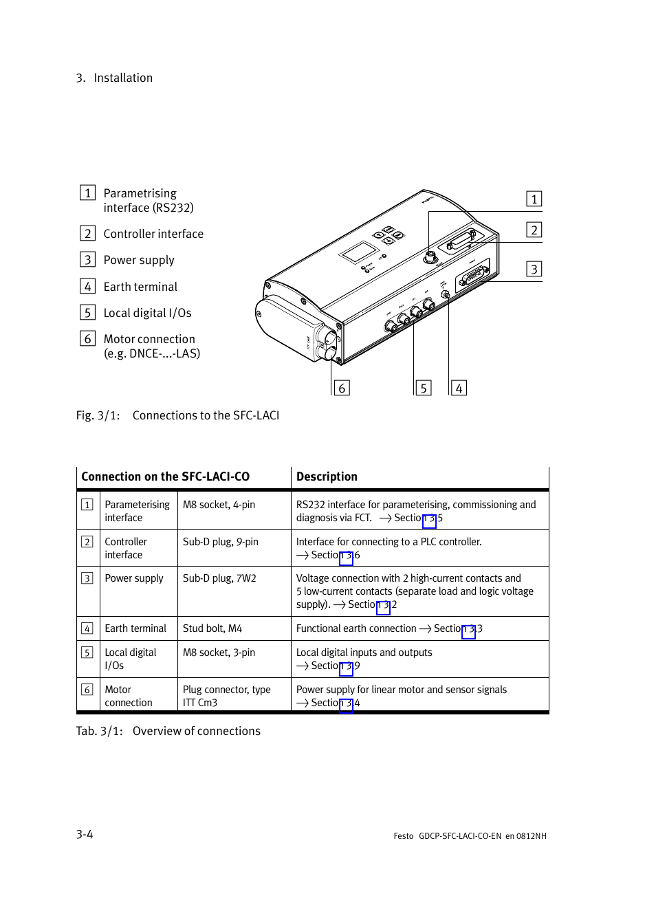 Festo Контроллеры двигателя SFC-LAC User Manual | Page 56 / 389