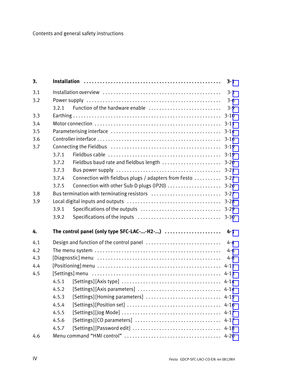 Festo Контроллеры двигателя SFC-LAC User Manual | Page 6 / 389