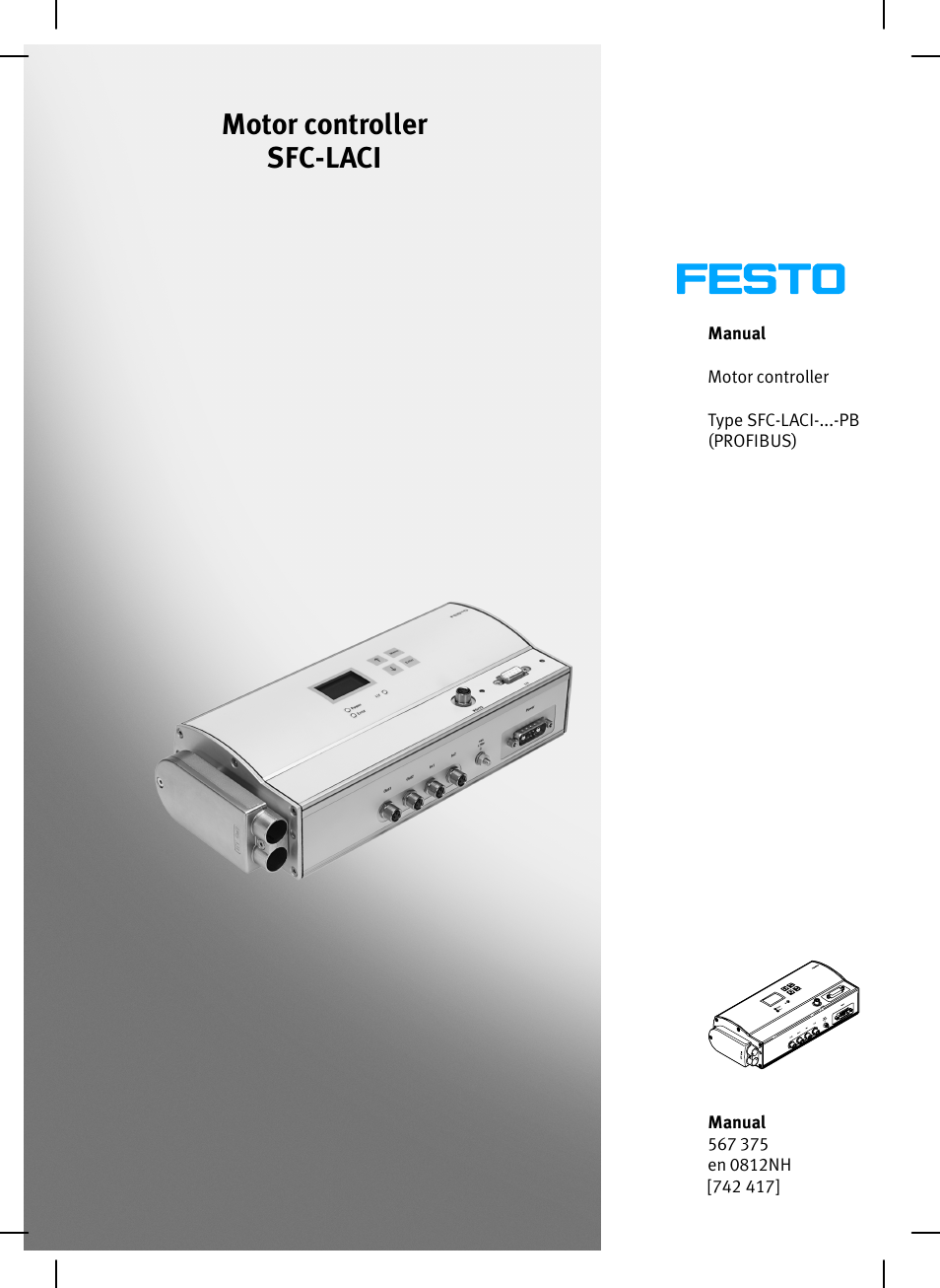 Festo Контроллеры двигателя SFC-LAC User Manual | 351 pages