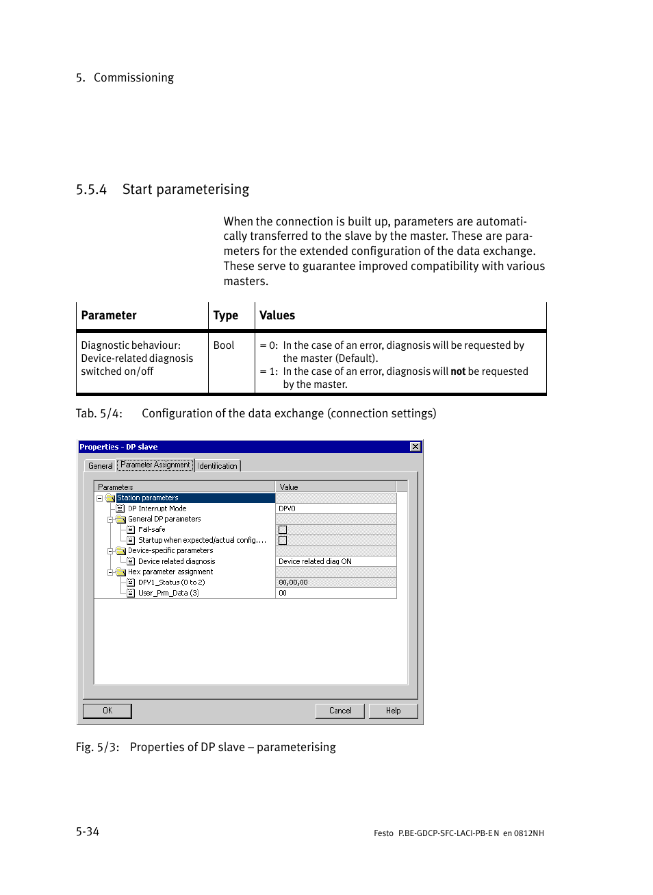 4 start parameterising, Start parameterising | Festo Контроллеры двигателя SFC-LAC User Manual | Page 130 / 351