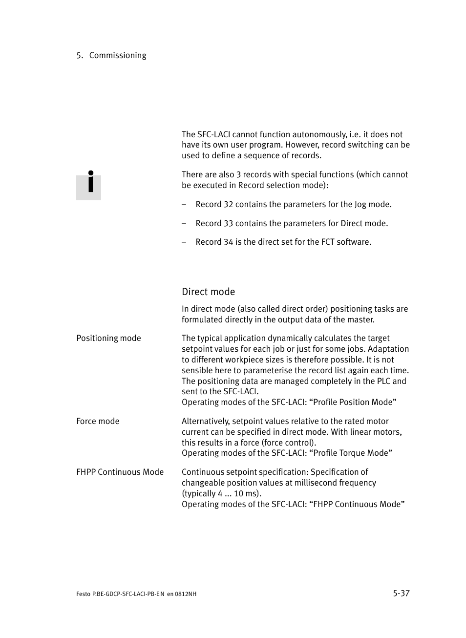 Festo Контроллеры двигателя SFC-LAC User Manual | Page 133 / 351