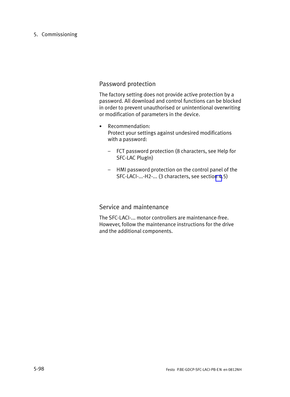 Festo Контроллеры двигателя SFC-LAC User Manual | Page 194 / 351