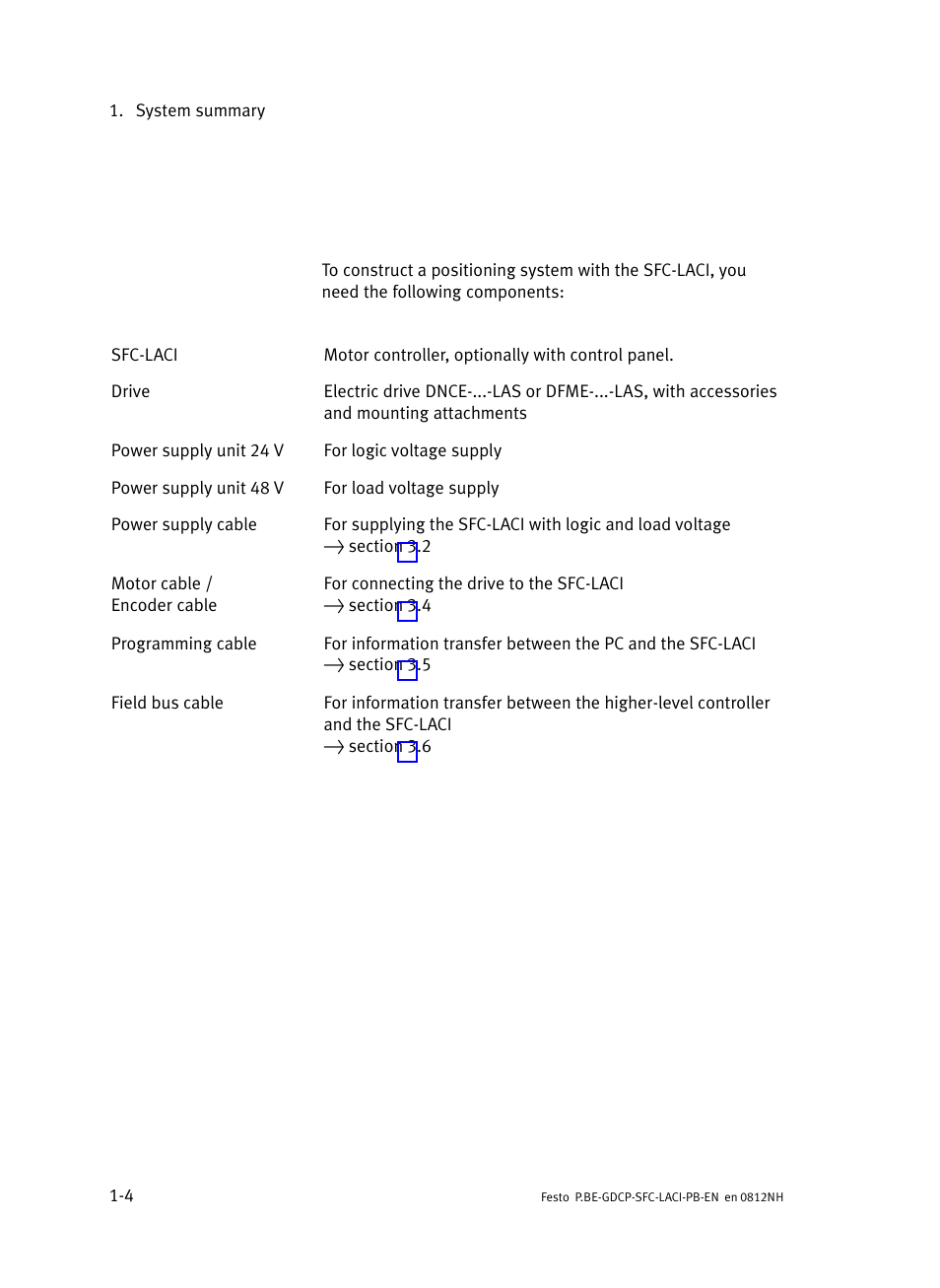 Festo Контроллеры двигателя SFC-LAC User Manual | Page 26 / 351