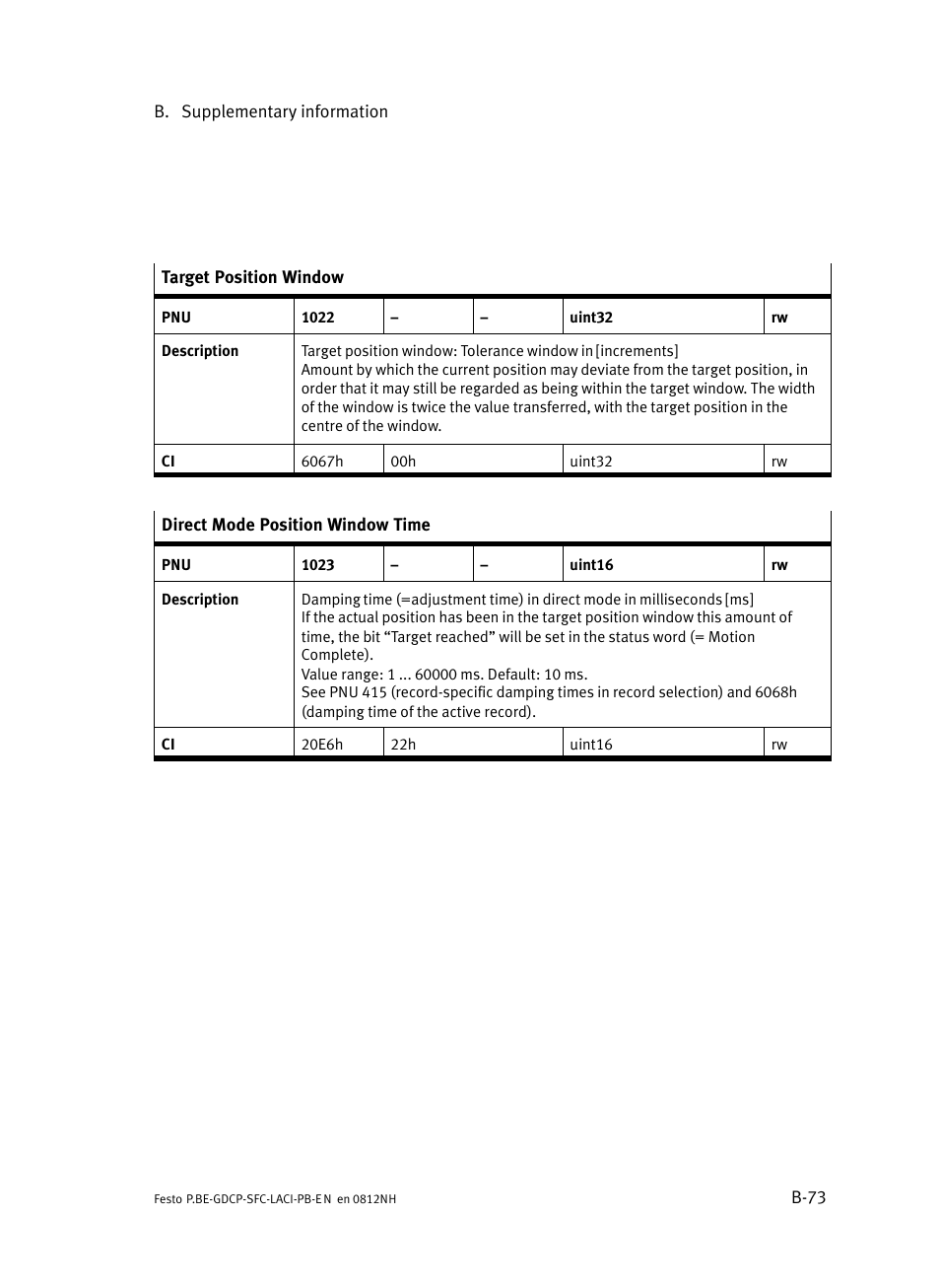Festo Контроллеры двигателя SFC-LAC User Manual | Page 293 / 351