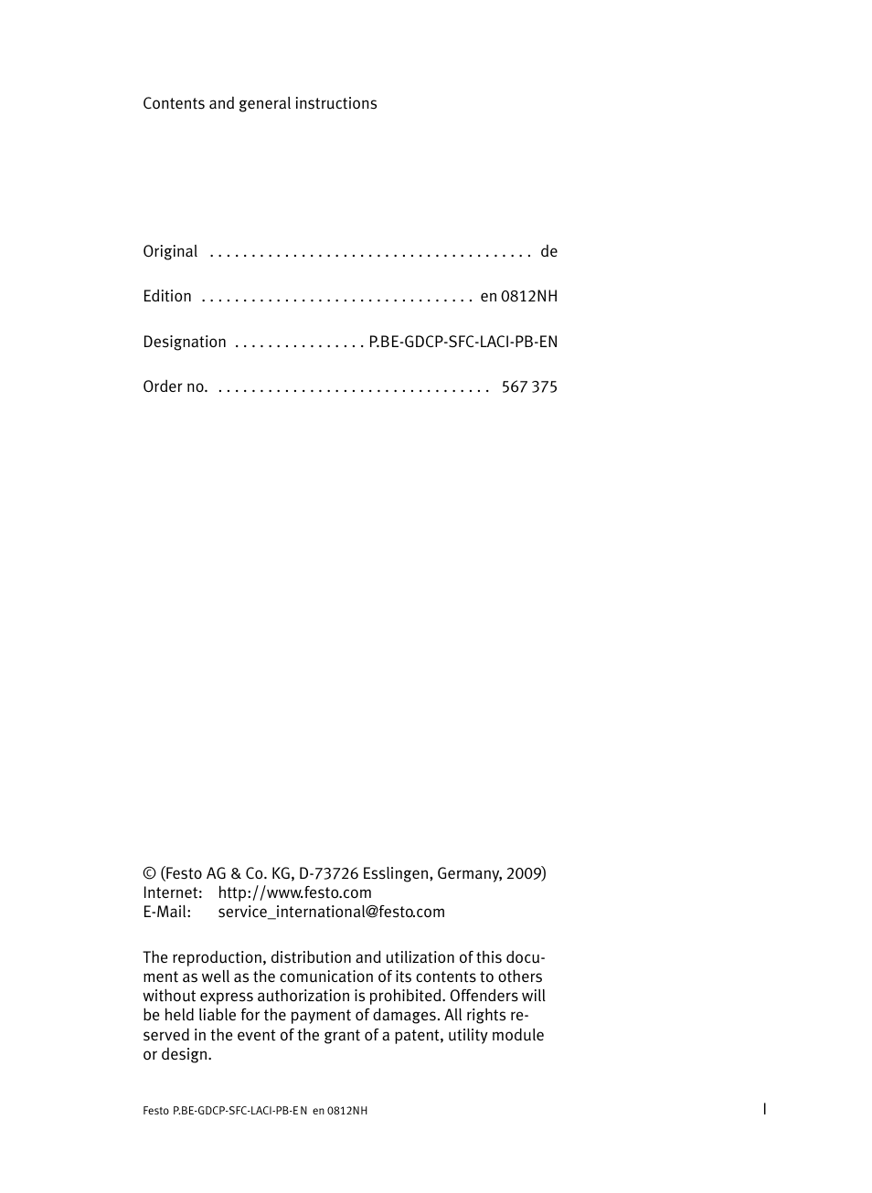 Festo Контроллеры двигателя SFC-LAC User Manual | Page 3 / 351