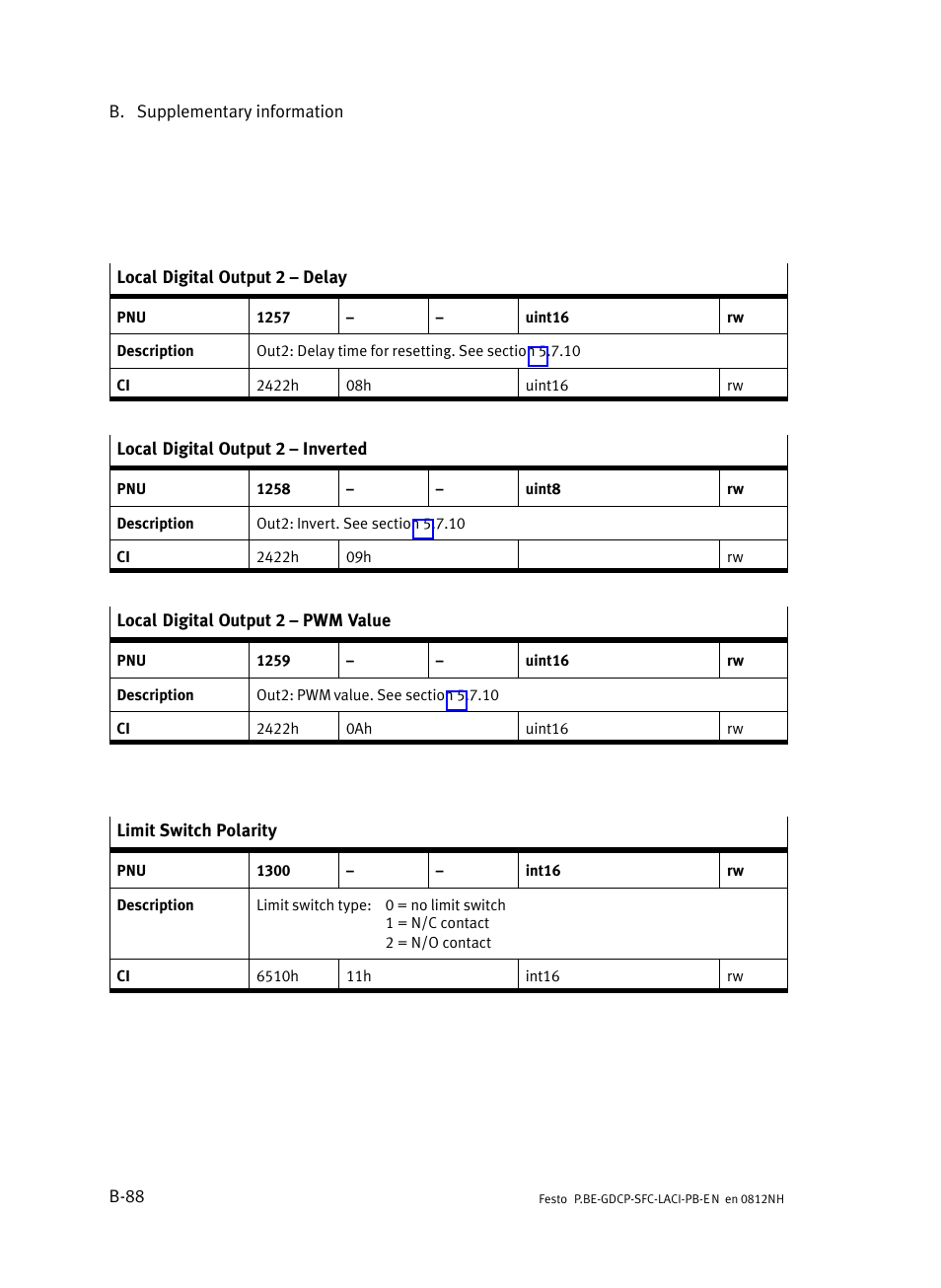 Festo Контроллеры двигателя SFC-LAC User Manual | Page 308 / 351