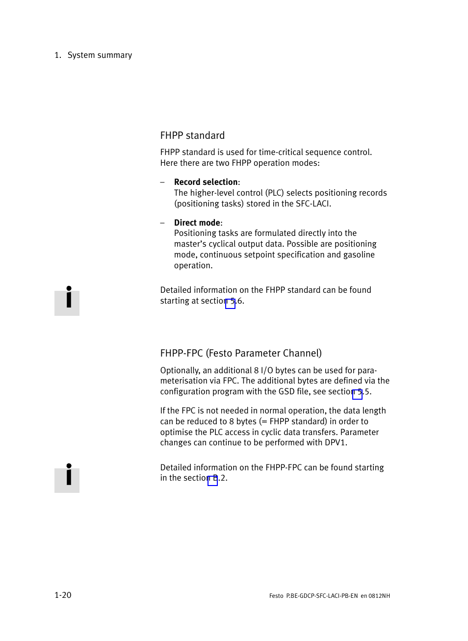 Festo Контроллеры двигателя SFC-LAC User Manual | Page 42 / 351