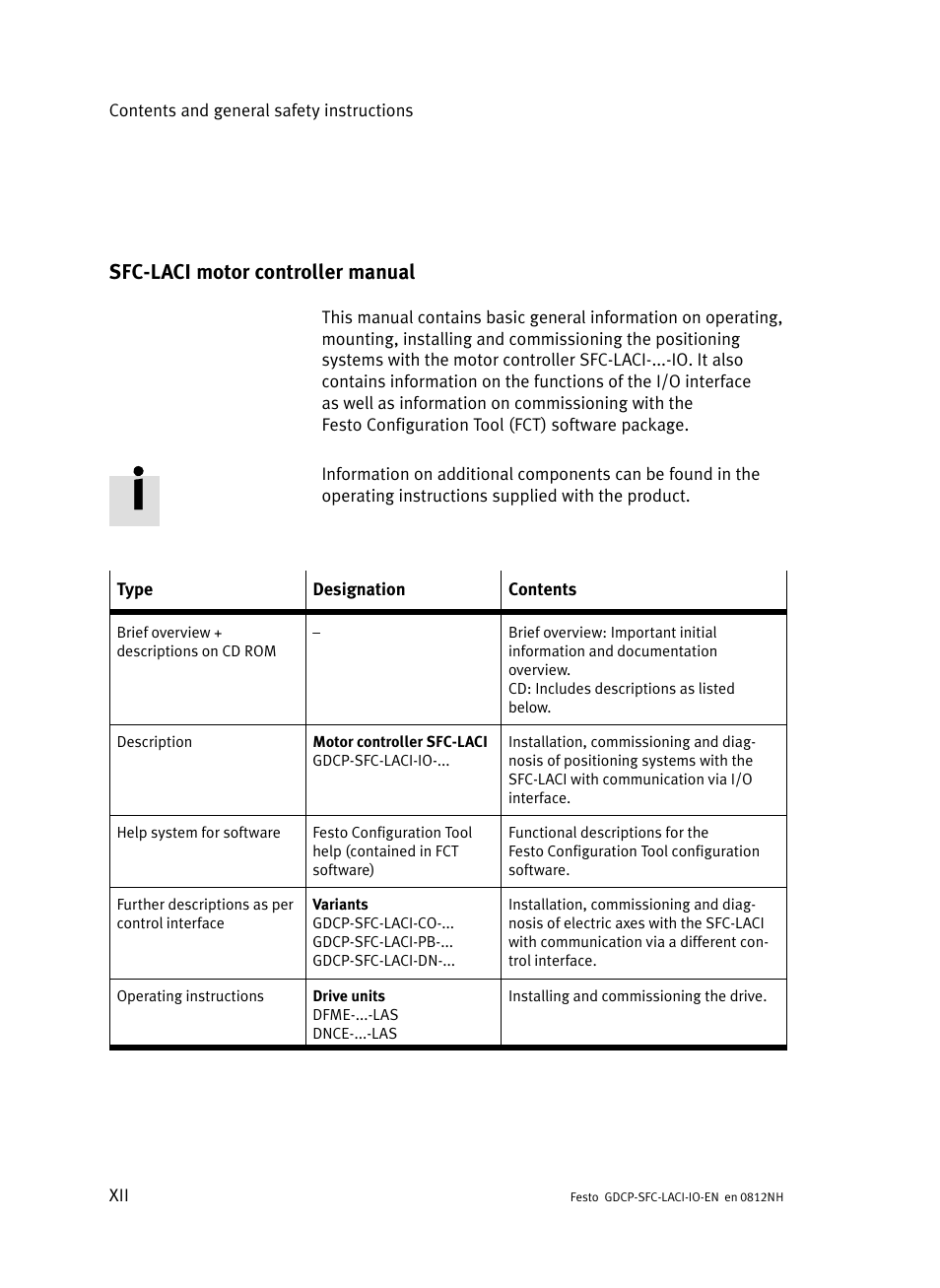 Sfc-laci motor controller manual, Sfc−laci motor controller manual | Festo Контроллеры двигателя SFC-LAC User Manual | Page 14 / 245