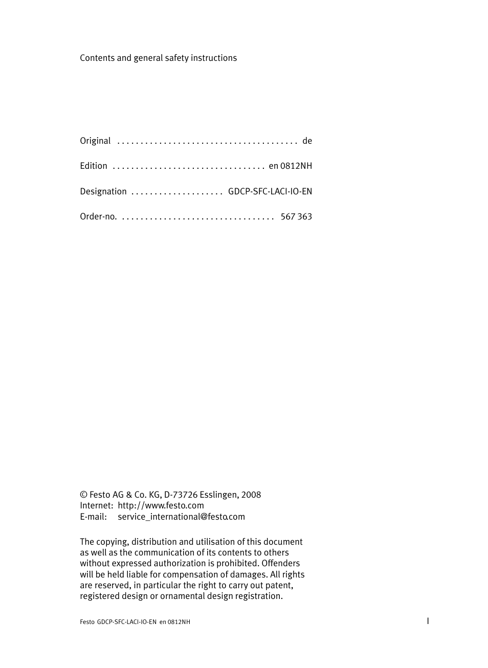 Festo Контроллеры двигателя SFC-LAC User Manual | Page 3 / 245