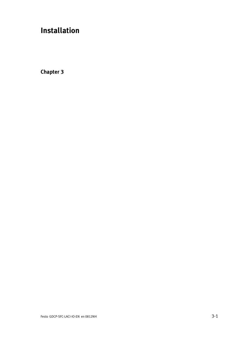 Installation | Festo Контроллеры двигателя SFC-LAC User Manual | Page 43 / 245