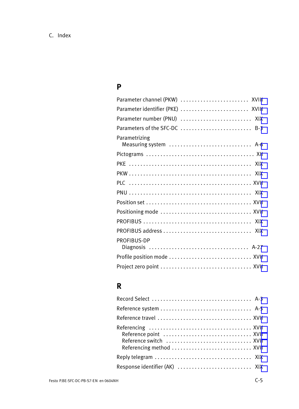 Festo Контроллер двигателя SFC-ST User Manual | Page 127 / 128