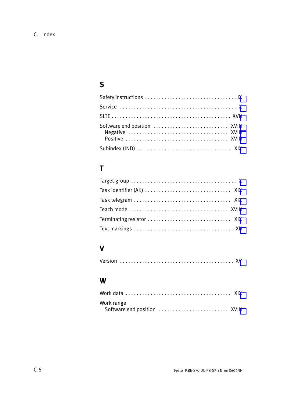 Festo Контроллер двигателя SFC-ST User Manual | Page 128 / 128