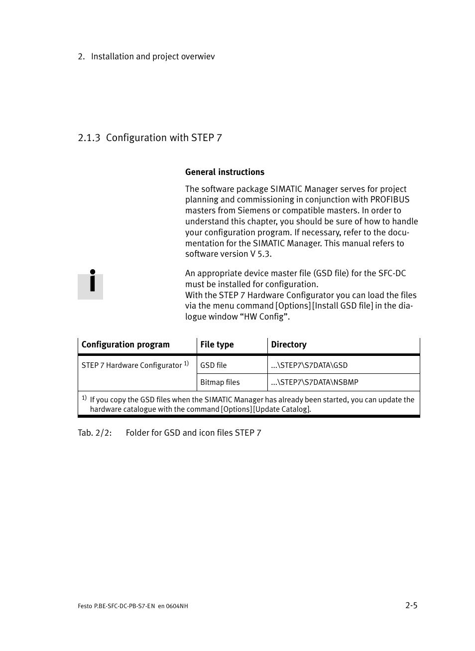3 configuration with step 7, Configuration with step 7 | Festo Контроллер двигателя SFC-ST User Manual | Page 33 / 128