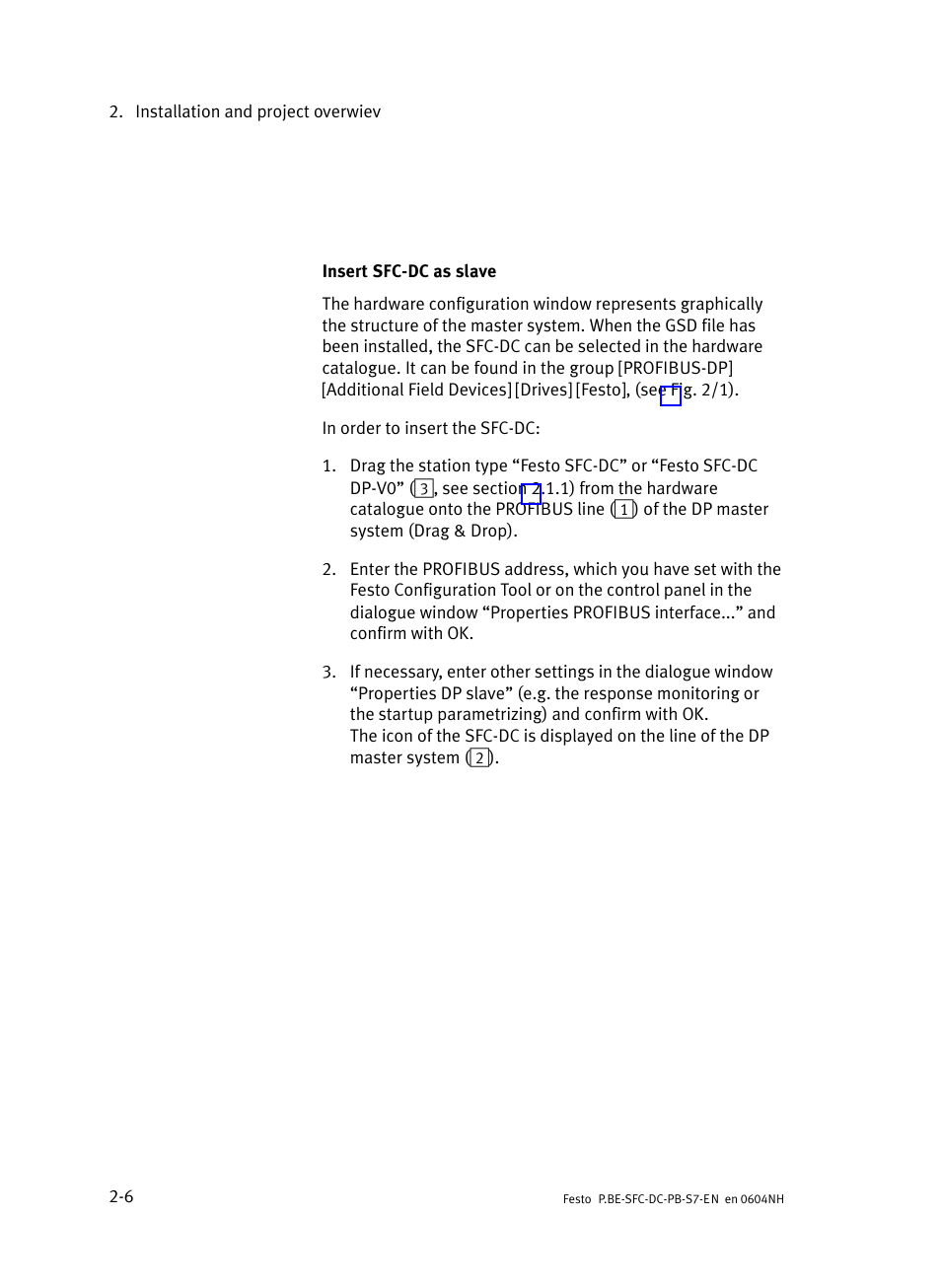 Festo Контроллер двигателя SFC-ST User Manual | Page 34 / 128