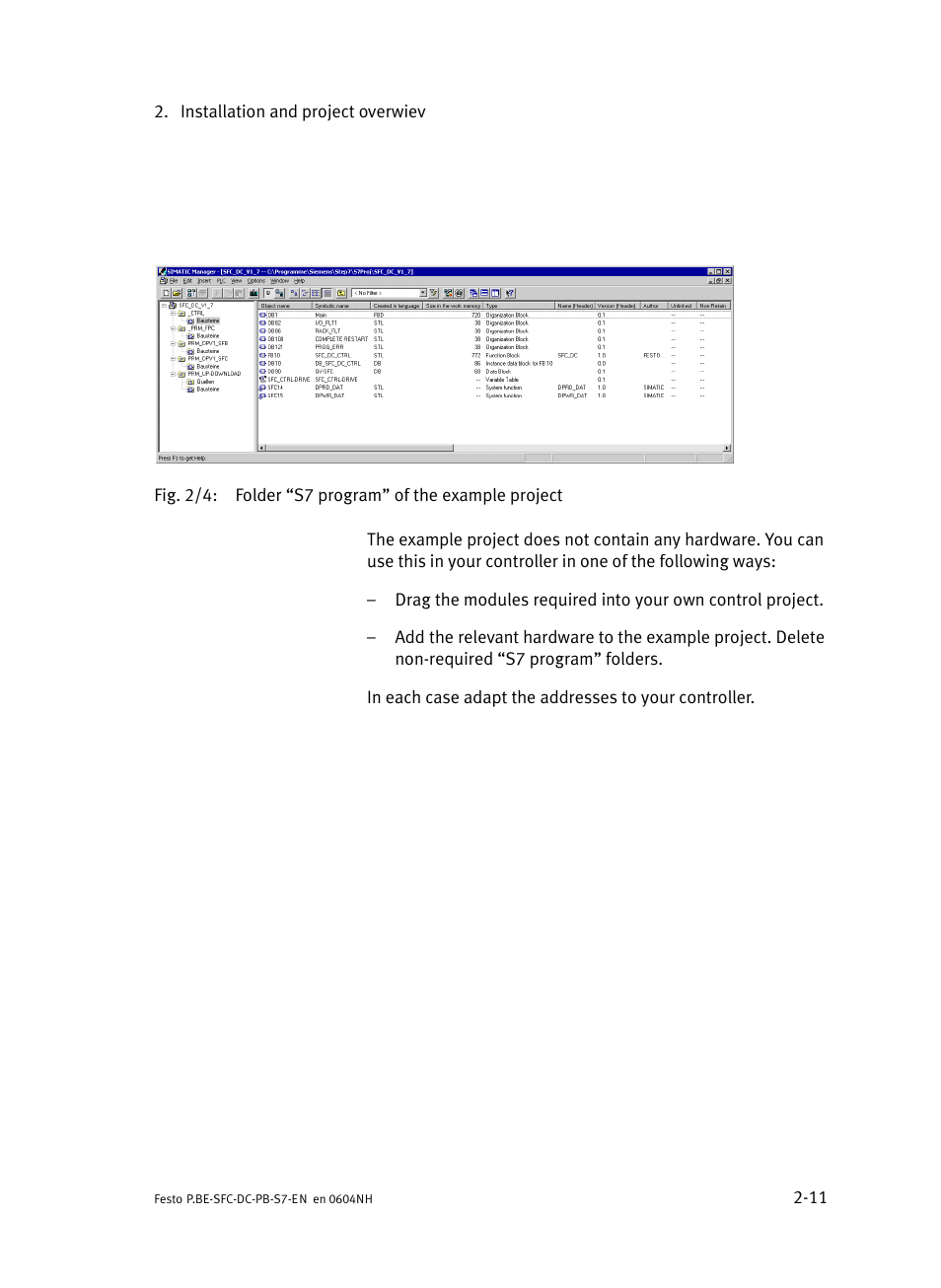 Festo Контроллер двигателя SFC-ST User Manual | Page 39 / 128