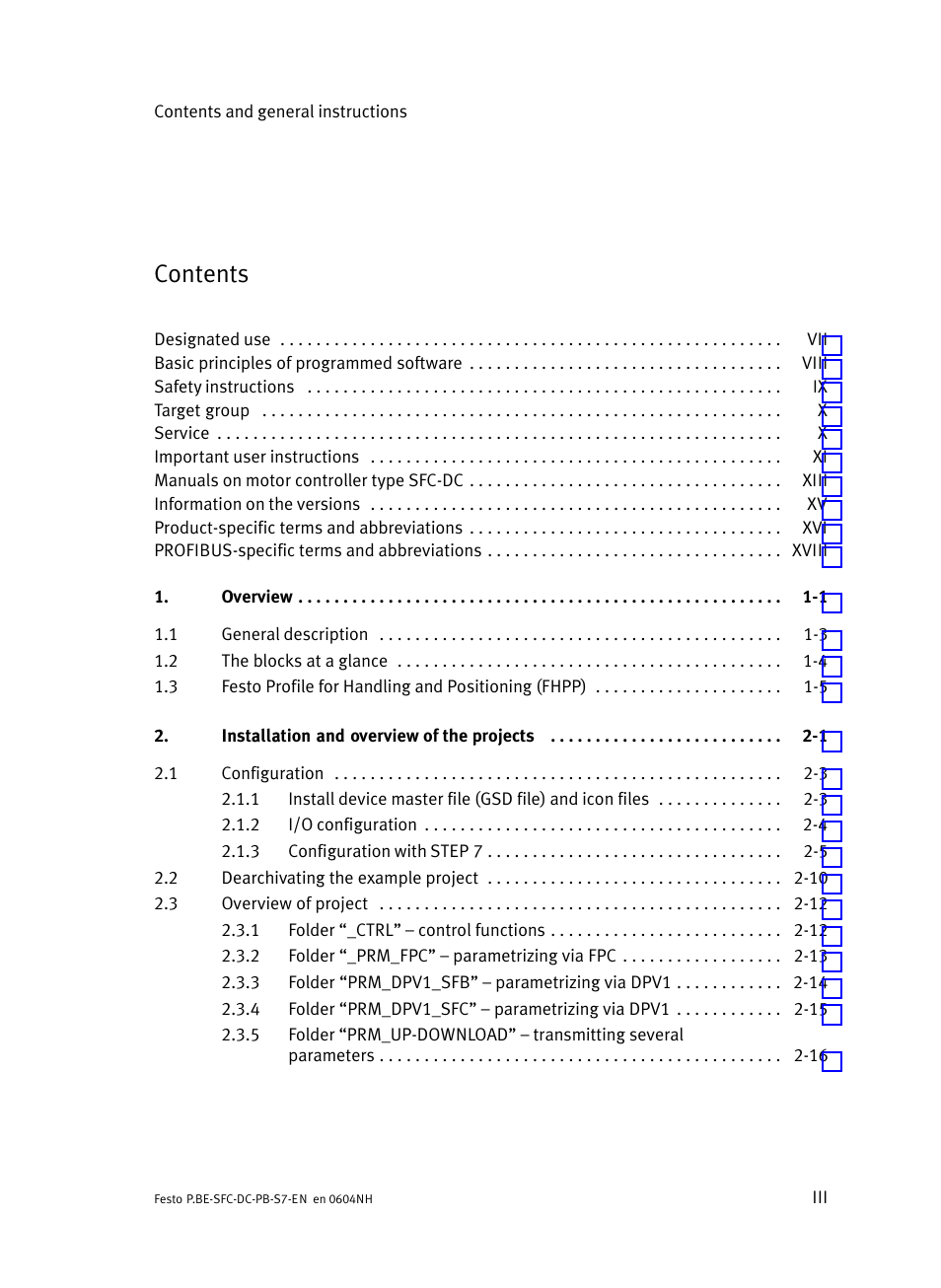 Festo Контроллер двигателя SFC-ST User Manual | Page 5 / 128