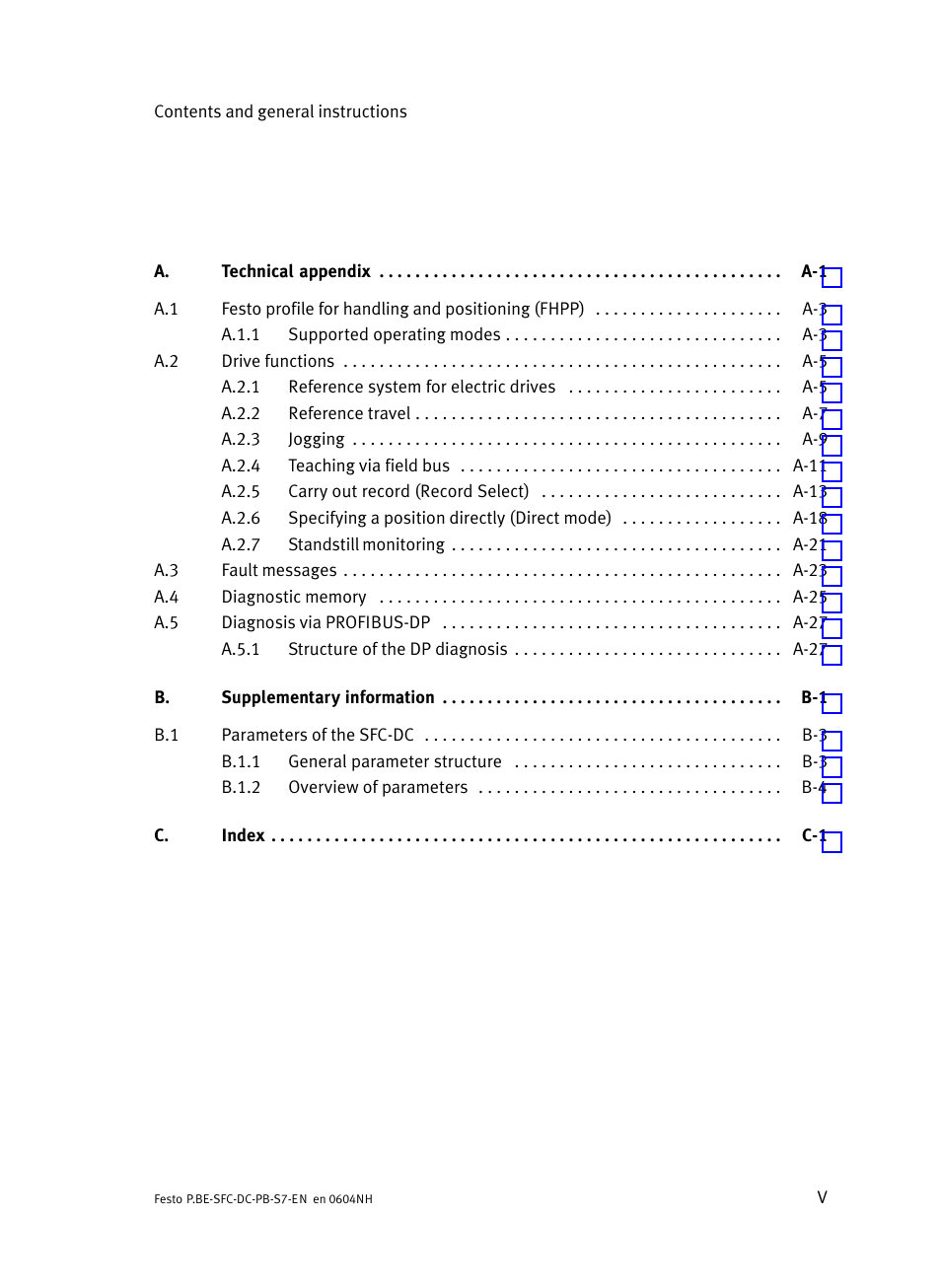 Festo Контроллер двигателя SFC-ST User Manual | Page 7 / 128