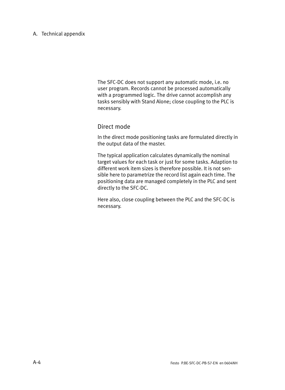 Festo Контроллер двигателя SFC-ST User Manual | Page 88 / 128