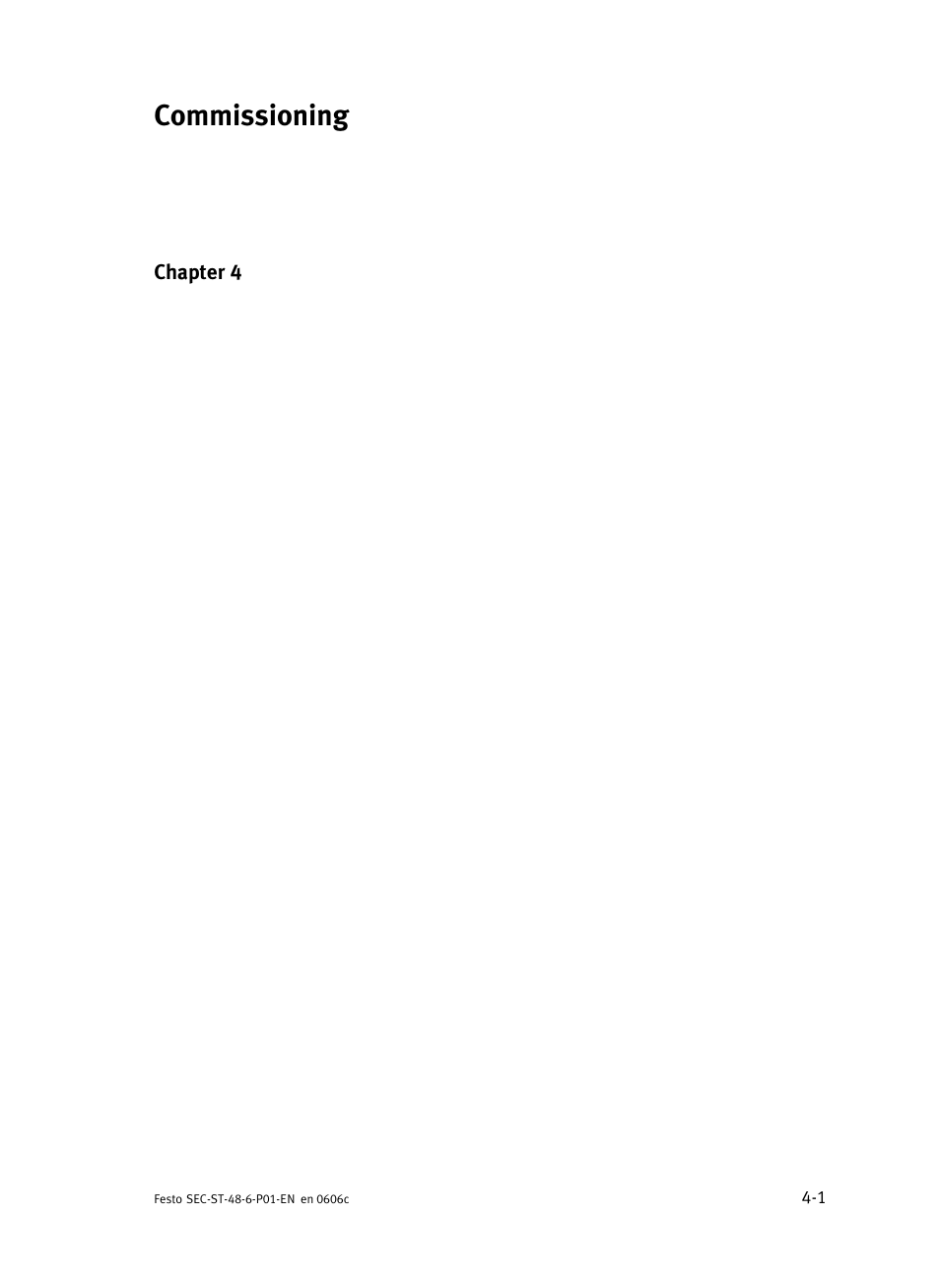 Commissioning | Festo Контроллер двигателя SEC-ST User Manual | Page 55 / 66