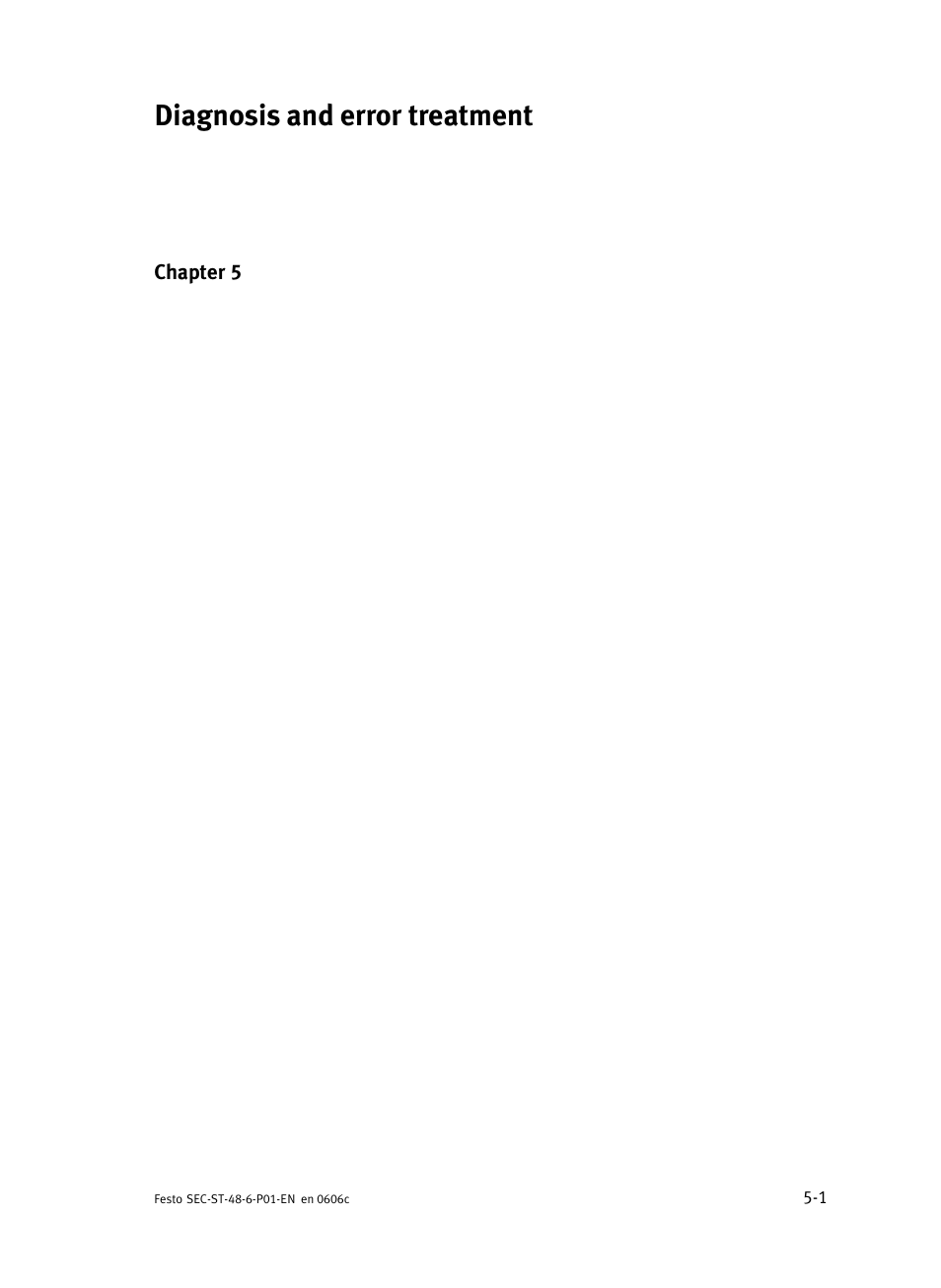 Diagnosis and error treatment | Festo Контроллер двигателя SEC-ST User Manual | Page 59 / 66