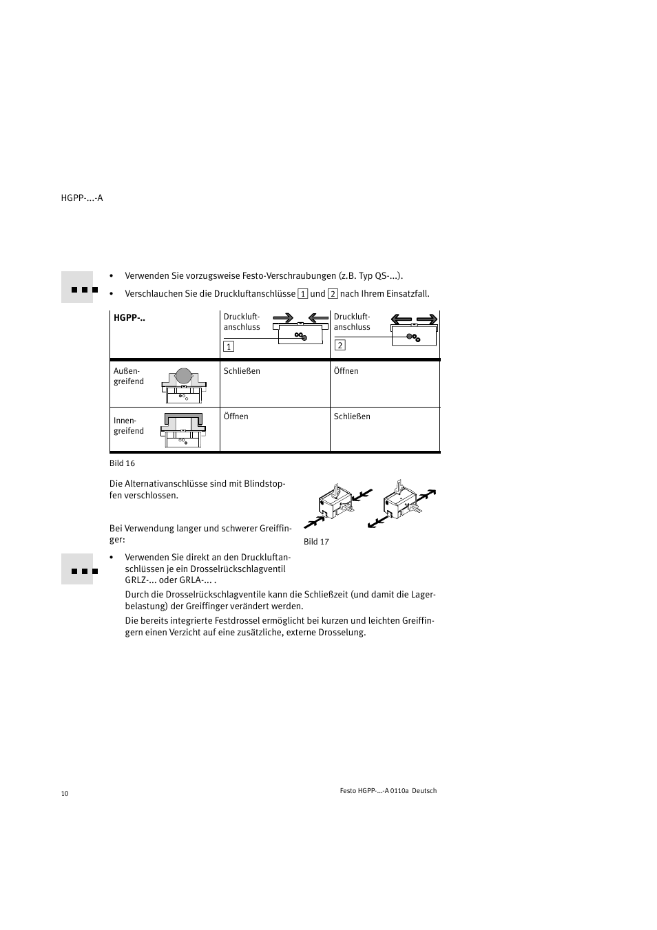 Festo Параллельный захват HGPP User Manual | Page 10 / 88