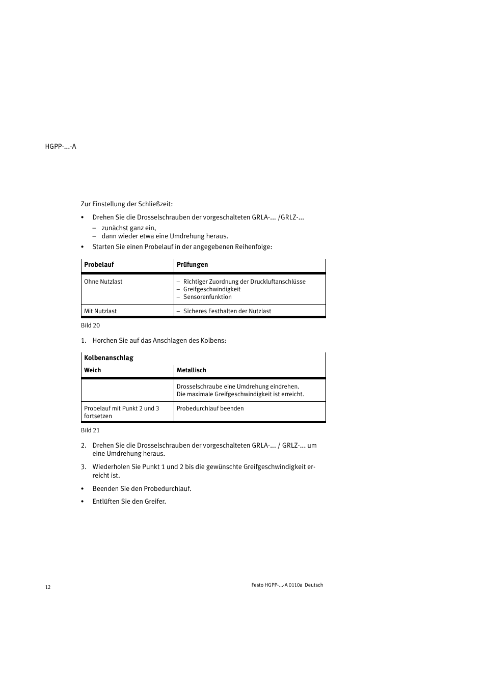 Festo Параллельный захват HGPP User Manual | Page 12 / 88