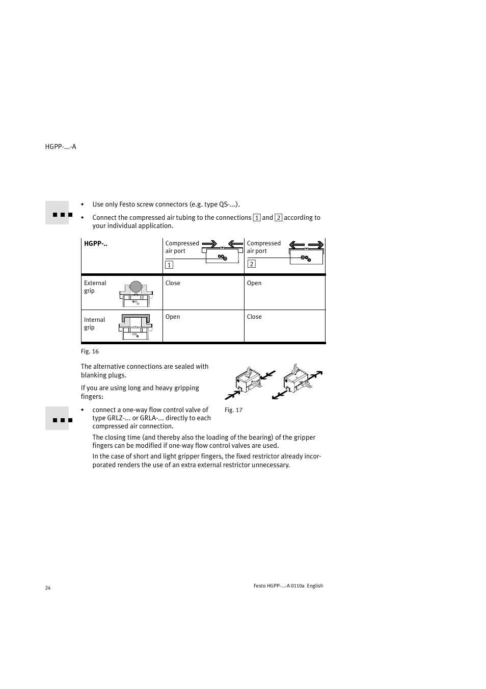 Festo Параллельный захват HGPP User Manual | Page 24 / 88