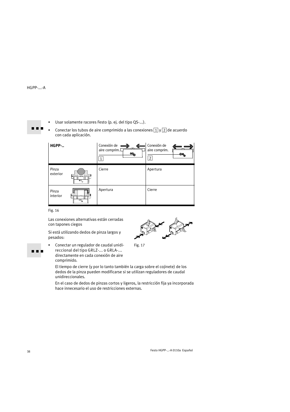 Festo Параллельный захват HGPP User Manual | Page 38 / 88