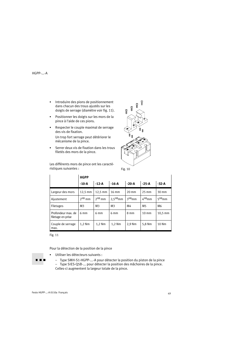 Festo Параллельный захват HGPP User Manual | Page 49 / 88
