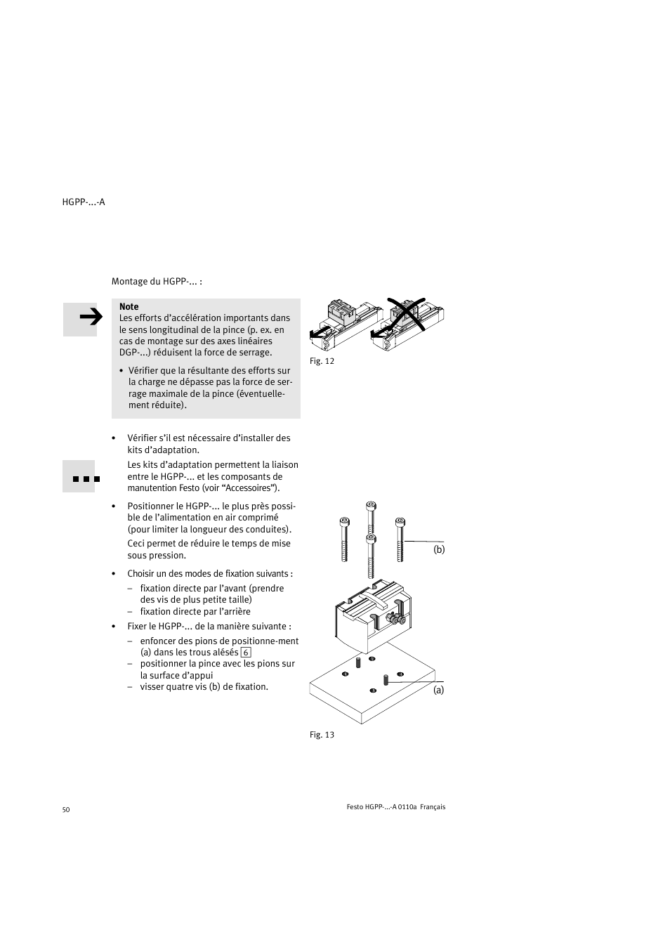 Festo Параллельный захват HGPP User Manual | Page 50 / 88