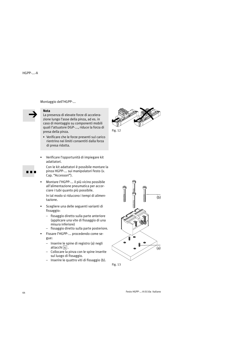 Festo Параллельный захват HGPP User Manual | Page 64 / 88