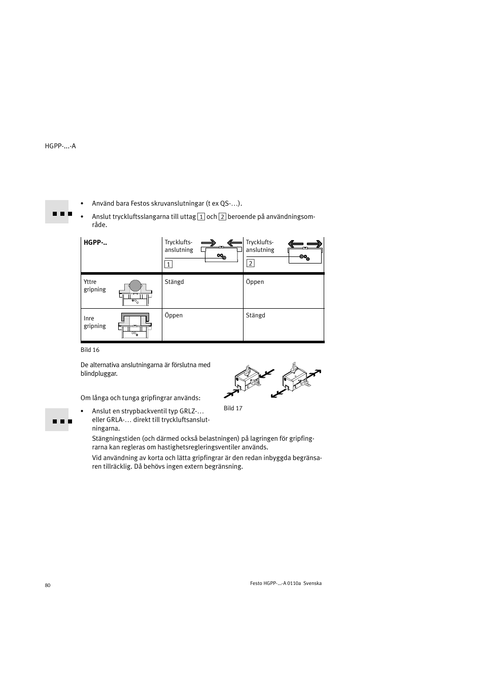 Festo Параллельный захват HGPP User Manual | Page 80 / 88