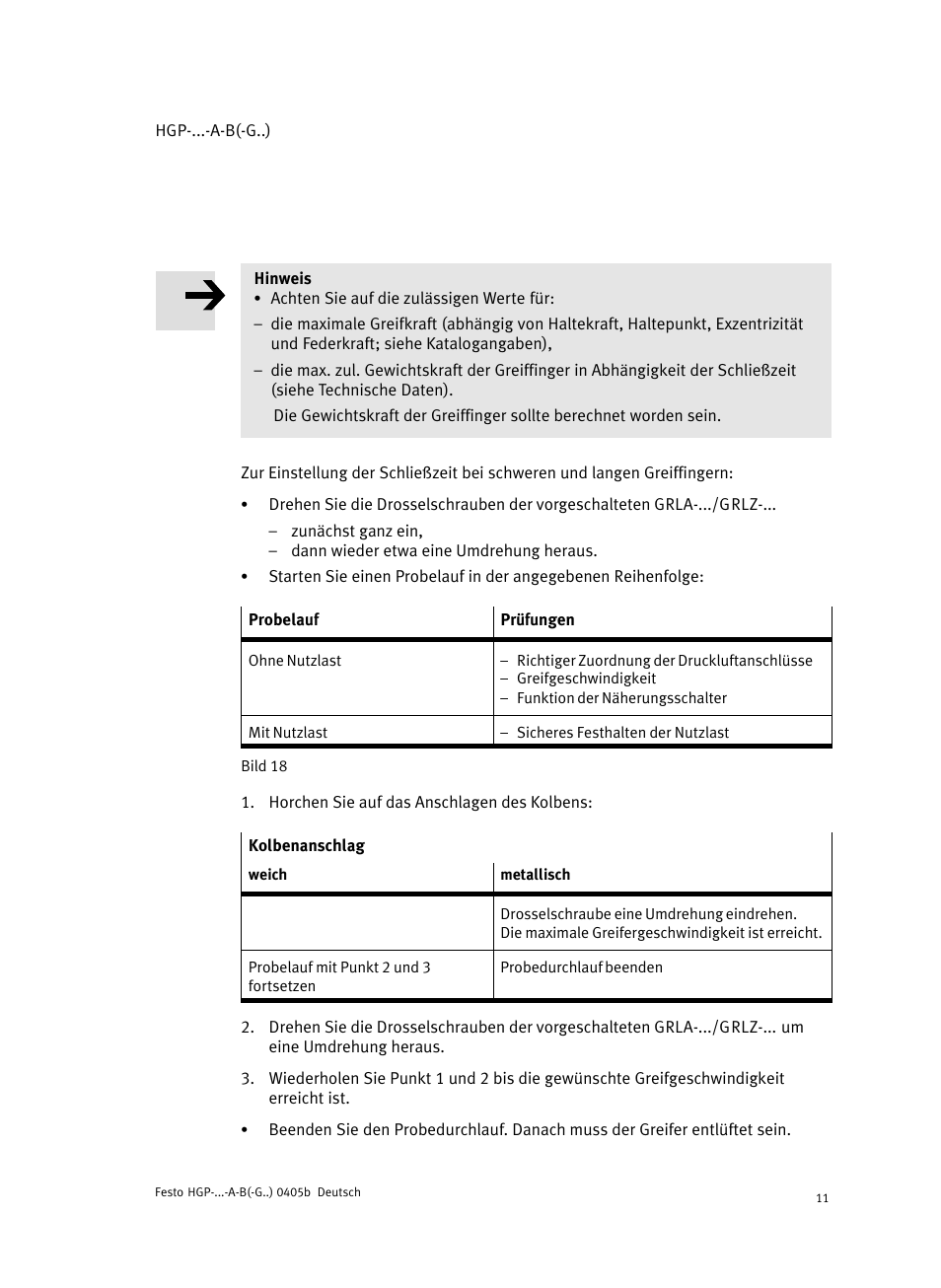 Festo Параллельный захват HGP User Manual | Page 11 / 88