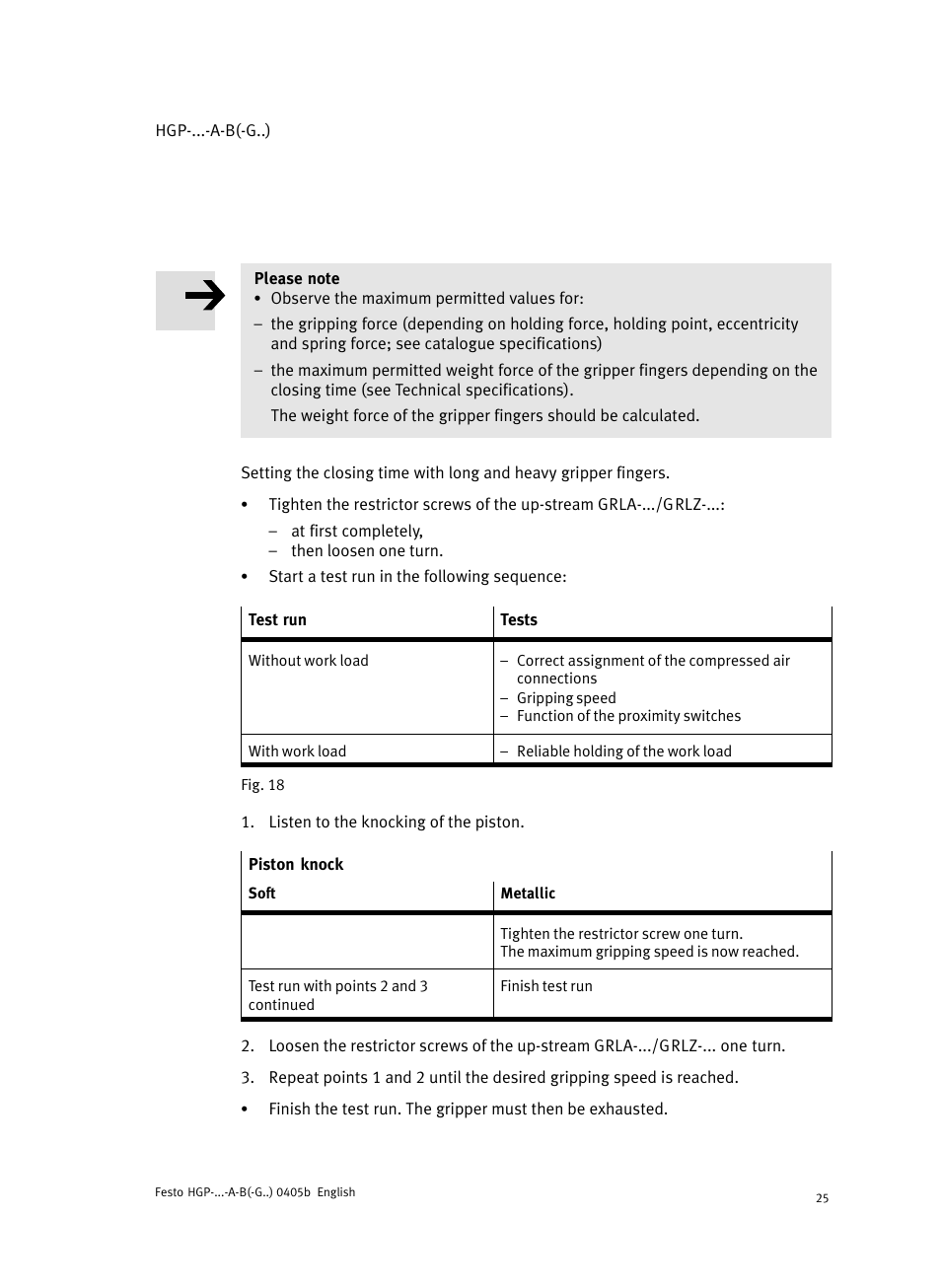 Festo Параллельный захват HGP User Manual | Page 25 / 88