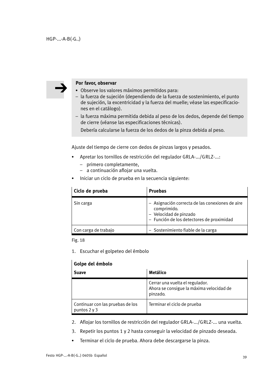 Festo Параллельный захват HGP User Manual | Page 39 / 88