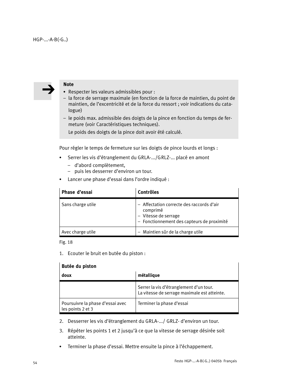 Festo Параллельный захват HGP User Manual | Page 54 / 88