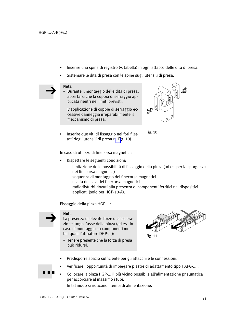 Festo Параллельный захват HGP User Manual | Page 63 / 88