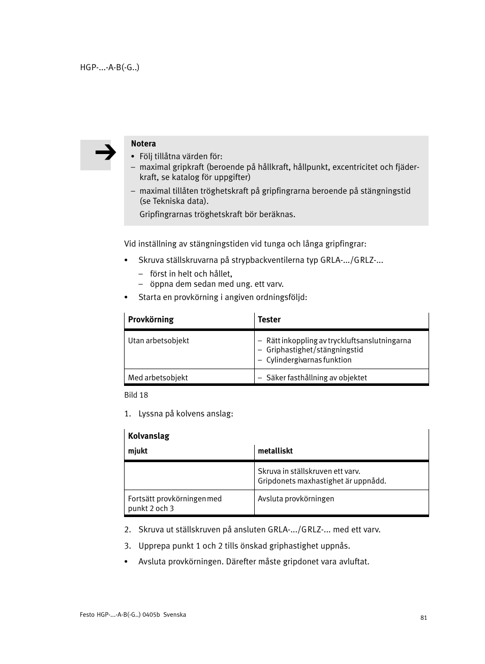 Festo Параллельный захват HGP User Manual | Page 81 / 88