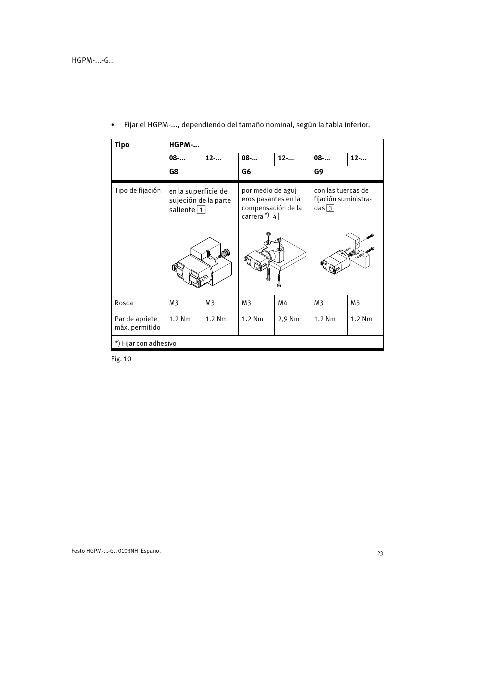 Festo Параллельный захват HGPM User Manual | Page 23 / 52