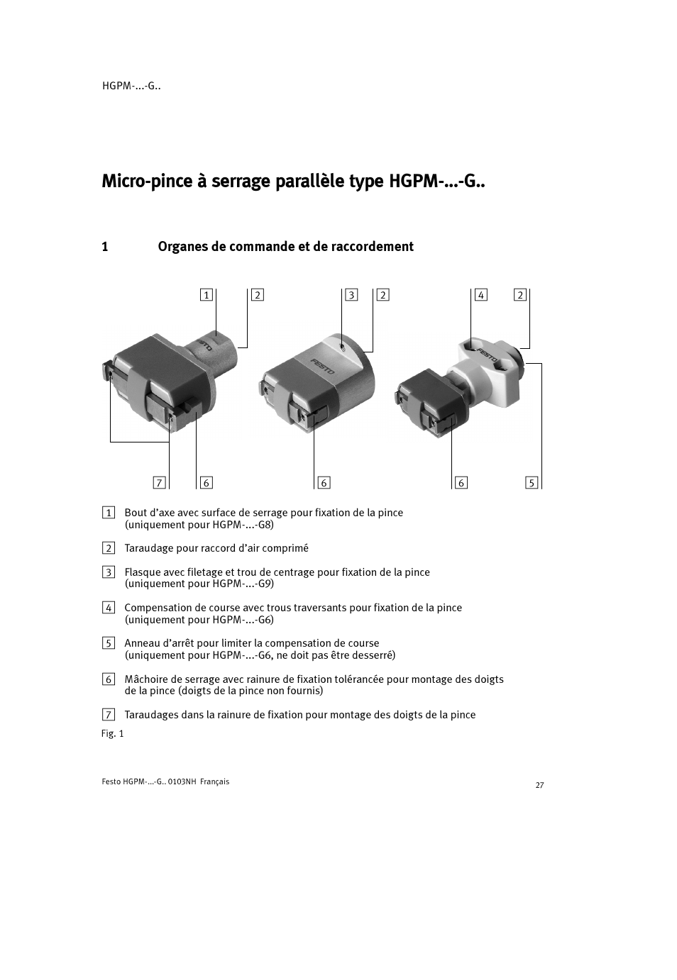 Festo Параллельный захват HGPM User Manual | Page 27 / 52