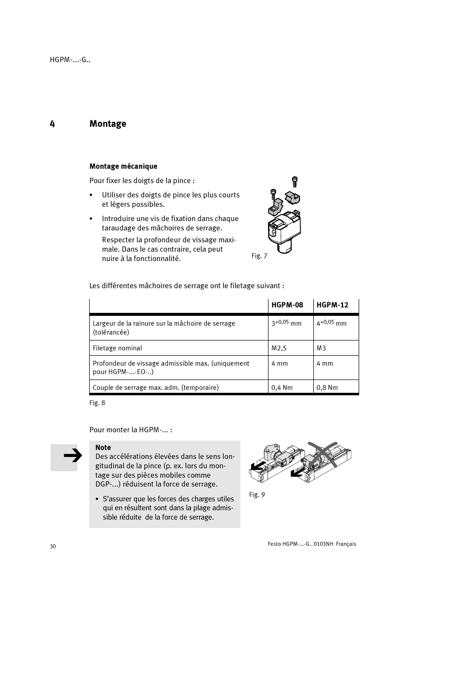 4montage | Festo Параллельный захват HGPM User Manual | Page 30 / 52