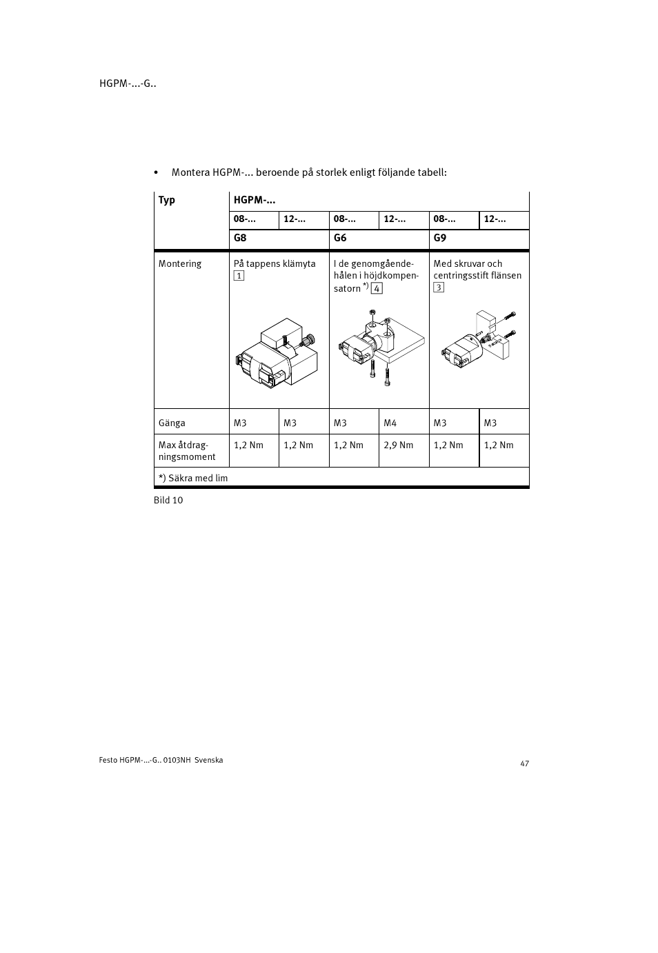 Festo Параллельный захват HGPM User Manual | Page 47 / 52