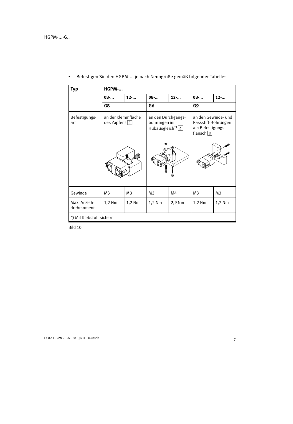 Festo Параллельный захват HGPM User Manual | Page 7 / 52
