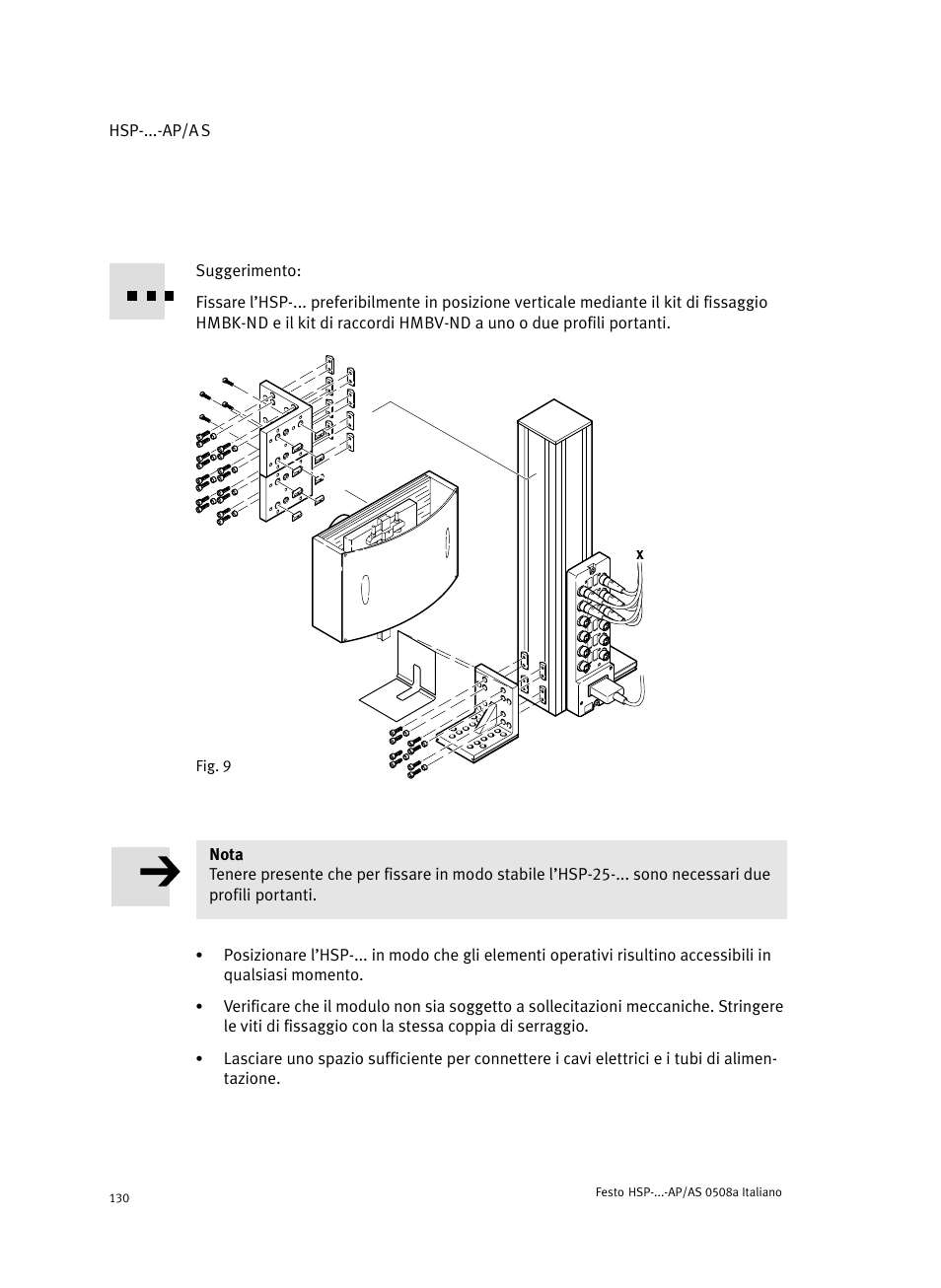 Festo Модуль перемещения HSP User Manual | Page 130 / 184