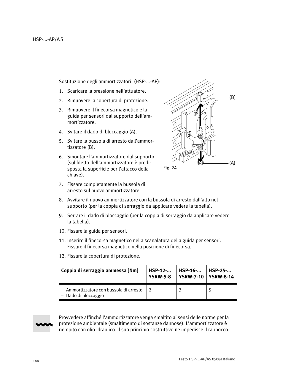 Festo Модуль перемещения HSP User Manual | Page 144 / 184