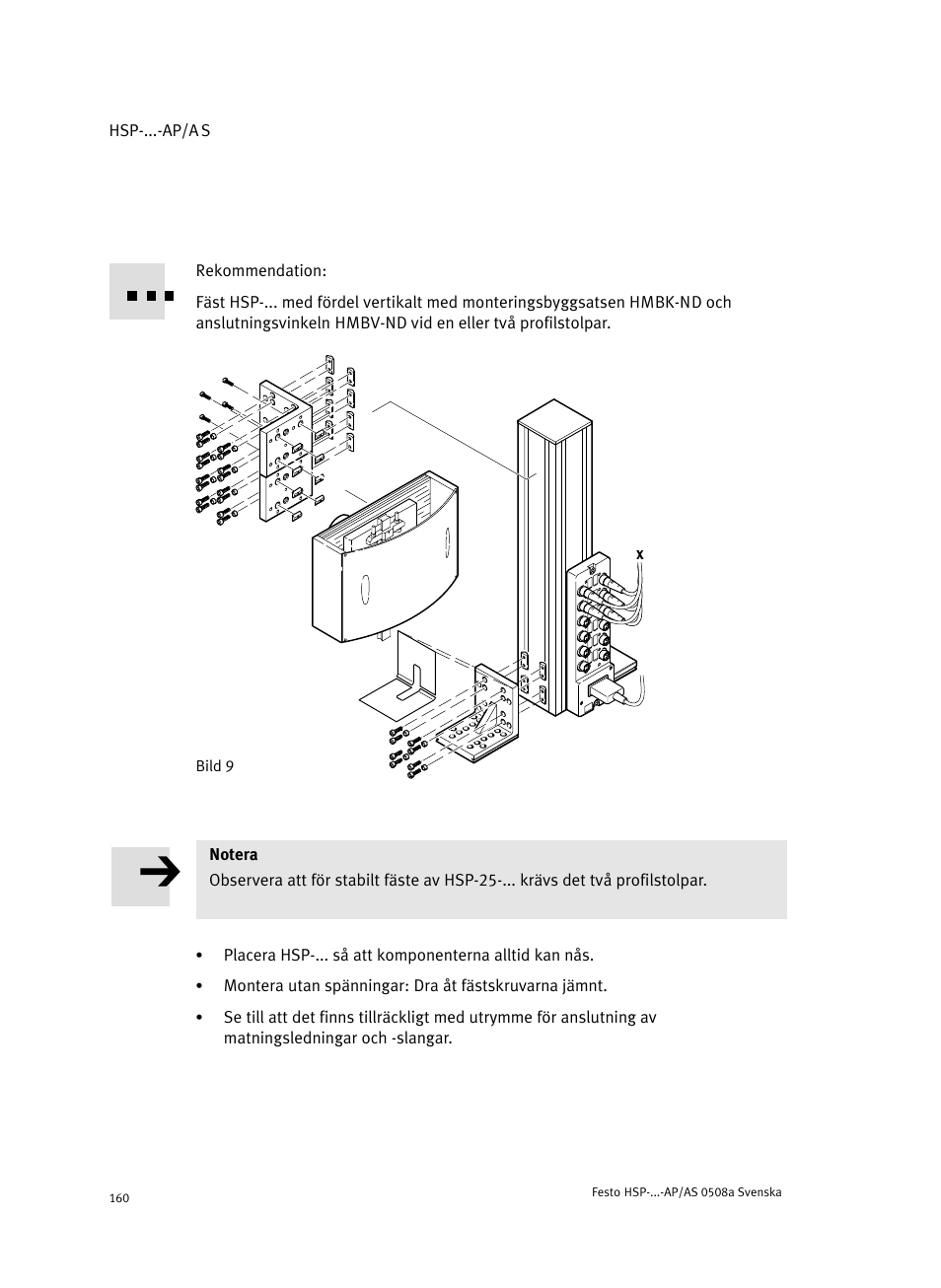 Festo Модуль перемещения HSP User Manual | Page 160 / 184